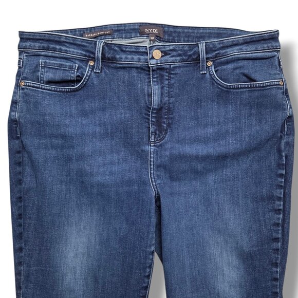 NYDJ Barbara Bootcut Jeans Womens 18 Petite Lift Tuck High Rise - Picture 2 of 9